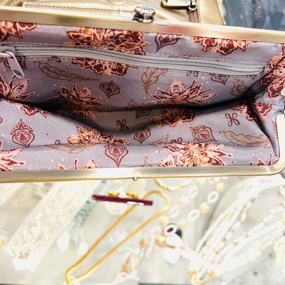 Hobo International Gold Leather Clutch Wallet - Picture 10 of 11